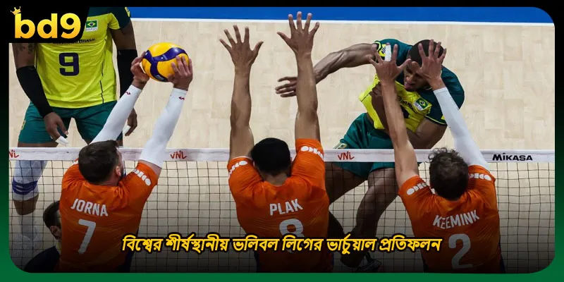 বিশ্বের শীর্ষস্থানীয় ভলিবল লিগের ভার্চুয়াল প্রতিফলন